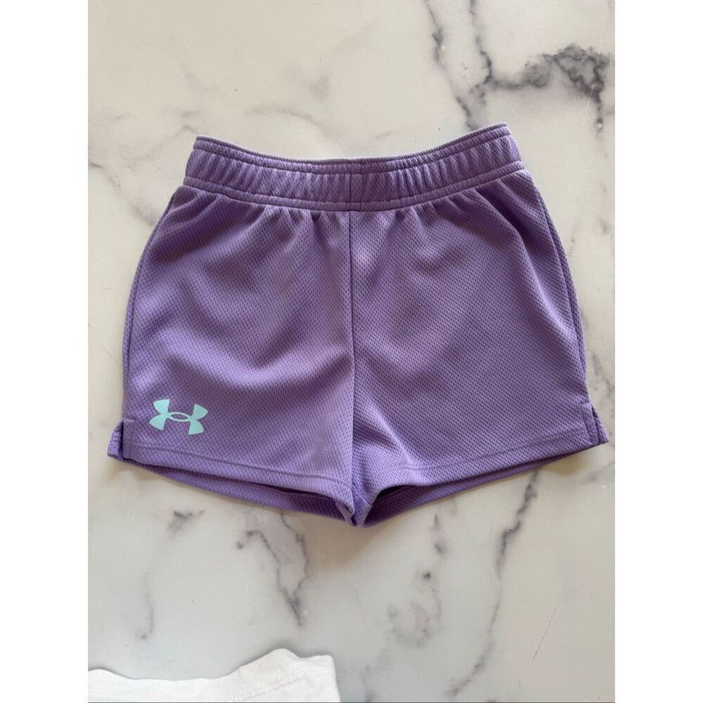 Hurley Girls 6 year shorts purple pastel gym sporty pull on